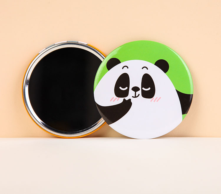 Bác của cùng một con đường Leo gương nhỏ Anime xung quanh dễ thương phim hoạt hình nhỏ sáng tạo xách tay trang điểm gương triều nữ những hình sticker dễ thương