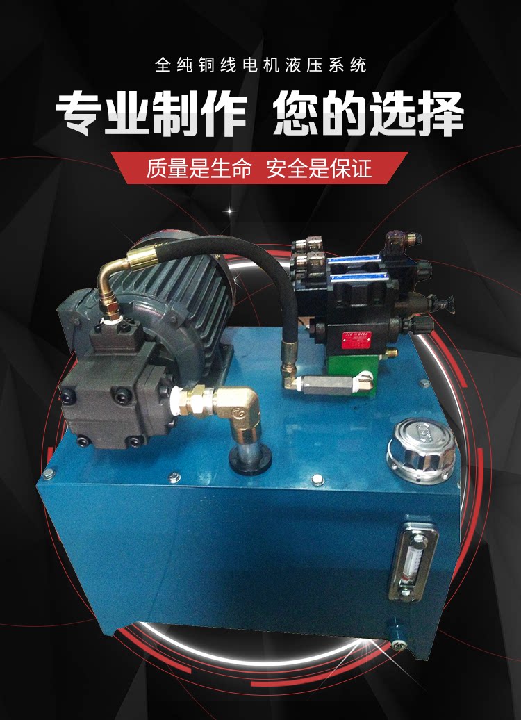 Hydraulic station 0 75KW 1 5KW 2 2KW 3KW 4KW 5KW with VP20 oil pump small hydraulic system