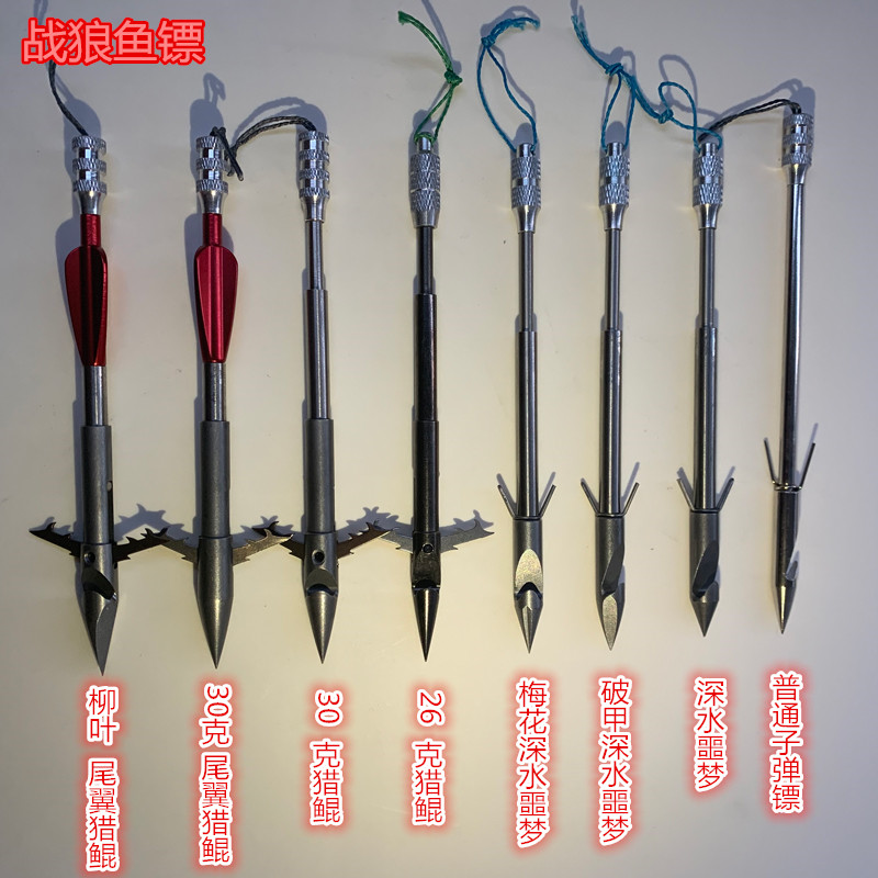 Slingshot fish dart bullet dart deep water nightmare dart fish arrow hunting kun big barbed heavy fish dart fishing fishing artifact