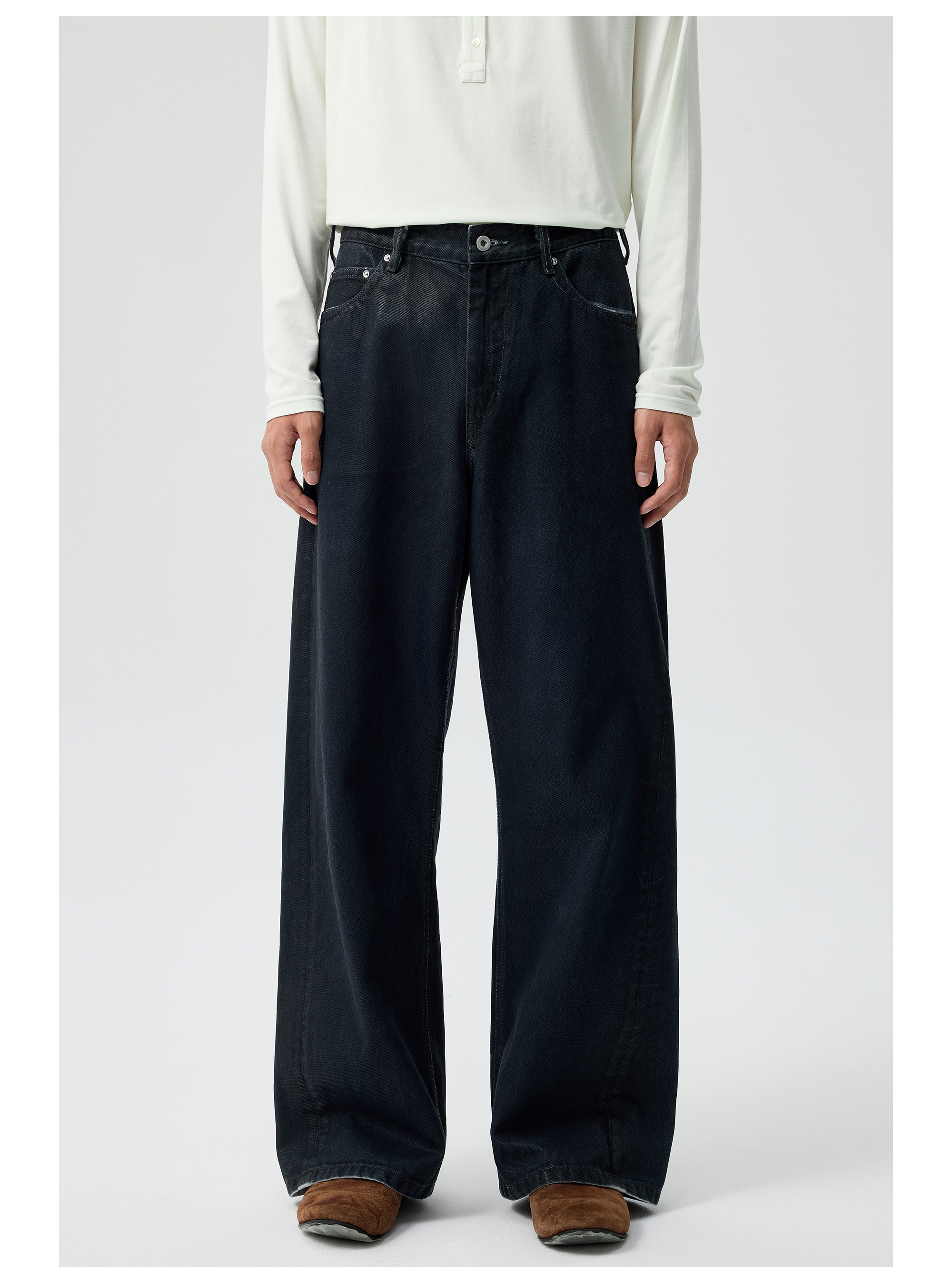 Simple Project] PU-Coated Jeans - 올드런드리 OLDLAUNDRY