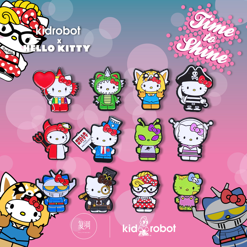 【Polyphonic】In Stock Kidrobot Hello Kitty Badge Blind Box Hello Kitty Sanrio 【Polyphonic】In Stock Kidrobot Hello Kitty Badge Blind Box Hello Kitty Sanrio