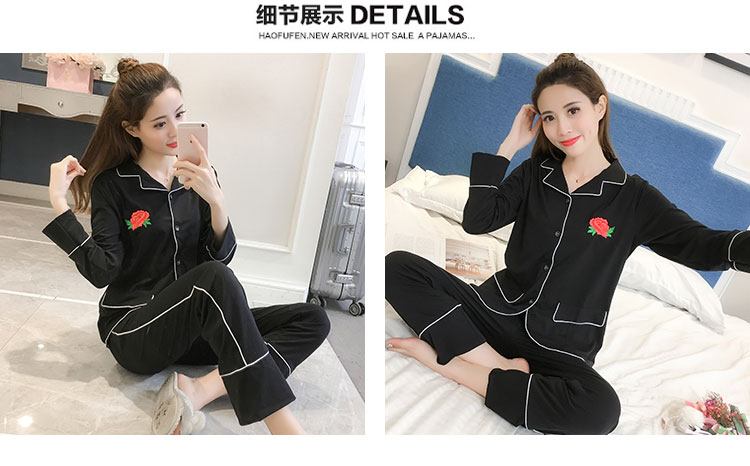 Đồ ngủ mùa thu giản dị cho bé gái áo len tay dài dễ thương ngọt ngào có thể mặc mùa xuân và mùa thu phục vụ tại nhà phù hợp với tháng bộ ba lỗ đẹp mùa hè