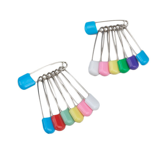 安全别针宝宝卡通婴儿用大号孕妇扣针儿童安全锁针U型10个装包邮