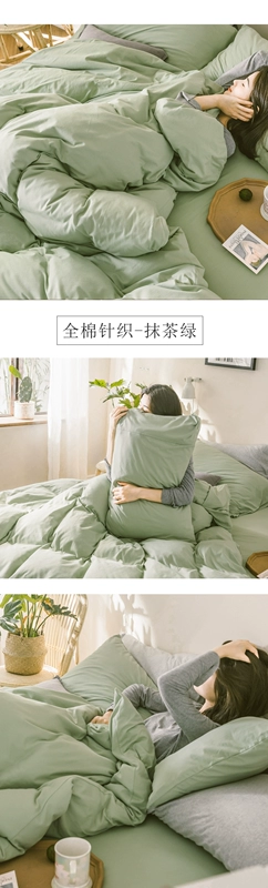 Chăn bông Tianzhu bao gồm dệt kim cotton mùa xuân và mùa thu mùa đông ấm áp thân thiện với da bông nguyên chất đôi chăn siêu mềm mại ngủ - Quilt Covers