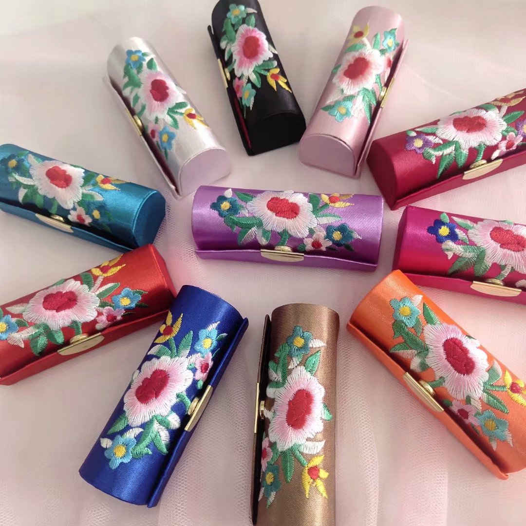 Guzheng Nail Containing Bag China Wind Brocade Embroidery Zero Money Bag Retro Creativity With Mirror Full Shop Full 18