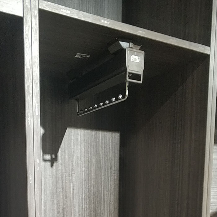 Wardrobe hardware top-mounted pull-out hanger cloakroom accessories vertical cabinet clothes rail eight beads five beads