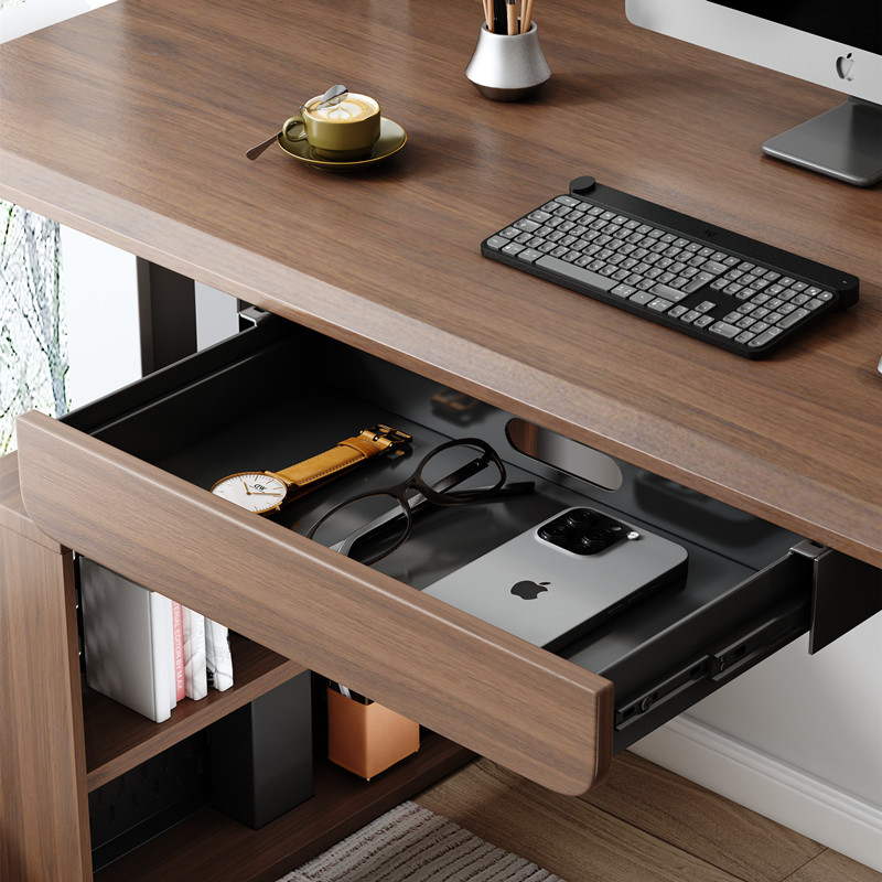 Electric Lifting Desktop with Additional Drawers under the Computer Desk, Office Desk, Wardrobe Storage Box, a Magical Tool