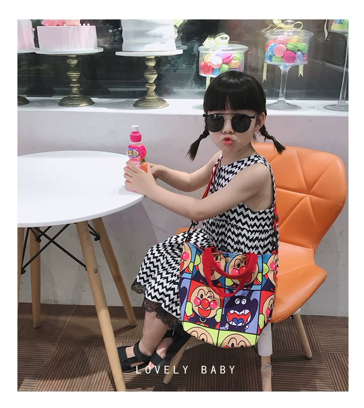 Mommy bag nhẹ nhỏ thời trang mới bé trai và gái túi messenger dễ thương trẻ em hoạt hình dễ thương vải canvas mẹ và bé xu hướng túi - Túi / túi Baby