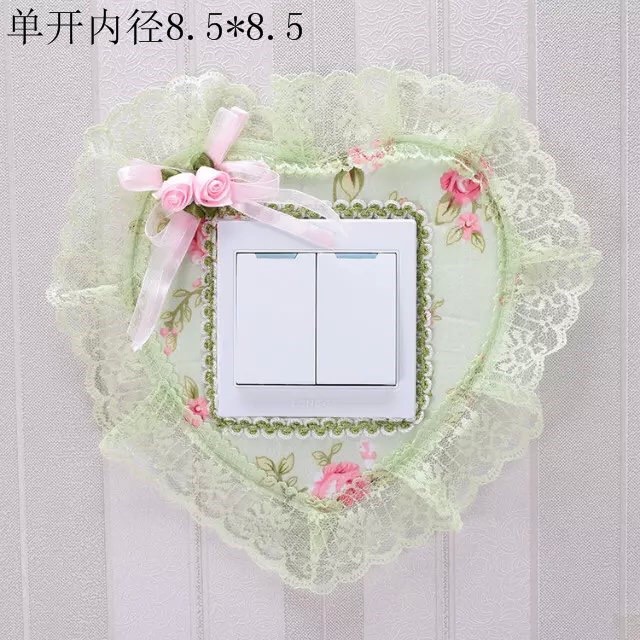 Đầy đủ năm bộ công tắc bộ vải ren bụi che công tắc dán vải bảo vệ nắp sạc ổ cắm bao trùm máy giặt
