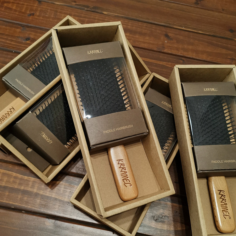 Send girlfriend to send mom imported first-class beech wood anti-hair static solid wood comb air bag comb massage comb