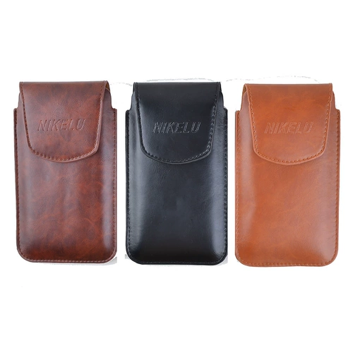 Ремень, рабочая поясная сумка, мужской кожаный кошелек, барсетка, мобильный телефон