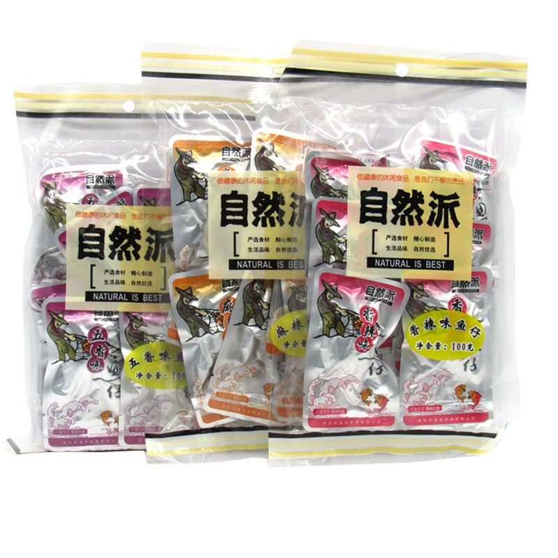 Natural pie fish 100g package Dongjiang dried fish spiced spicy spicy flavor dried Hunan ready-to-eat fish