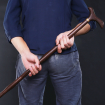 Tu Ying solid wood crutches ultra-light wooden crutches for the elderly special wooden cane faucet Rosewood crutches