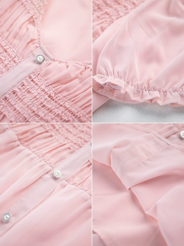 Рубашка, летняя одежда, футболка, свободный крой, в западном стиле, по фигуре, рукава фонарики