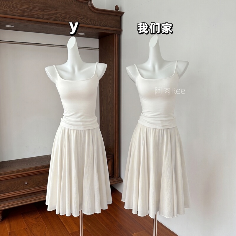 Arou Ree New Style Hazy Soft Mist Texture Three-Dimensional Layered Cut Lightweight and Fluffy A-Line Mid-Length Umbrella Skirt for Women Arou Ree New Style Hazy Soft Mist Texture Three-Dimensional Layered Cut Lightweight and Fluffy A-Line Mid-Length Umbrella Skirt for Women
