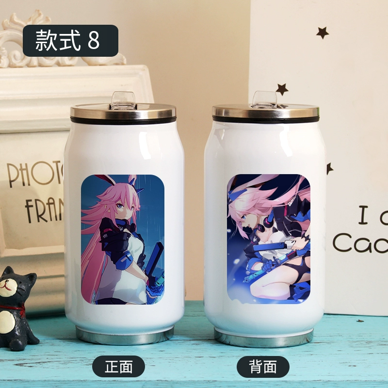 Benghuai 3 Xung quanh Yae Sakura Anime Mug cho nam và nữ Hai chiều Di động Ảnh tùy chỉnh Quà tặng cốc nước - Carton / Hoạt hình liên quan