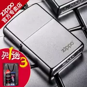 Bản gốc zippo nhẹ chính hãng Mỹ cổ điển chrome mờ nam zppo kerosene chữ chống gió - Bật lửa