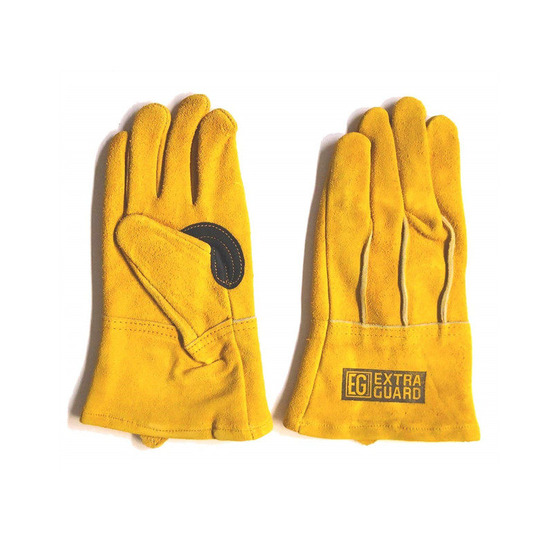 Japan Imported Outdoor Bull Leather Gloves Flame Retardant Heat Insulation High Temperature Resistant Anti-Wear and Wear Bonfire Gloves