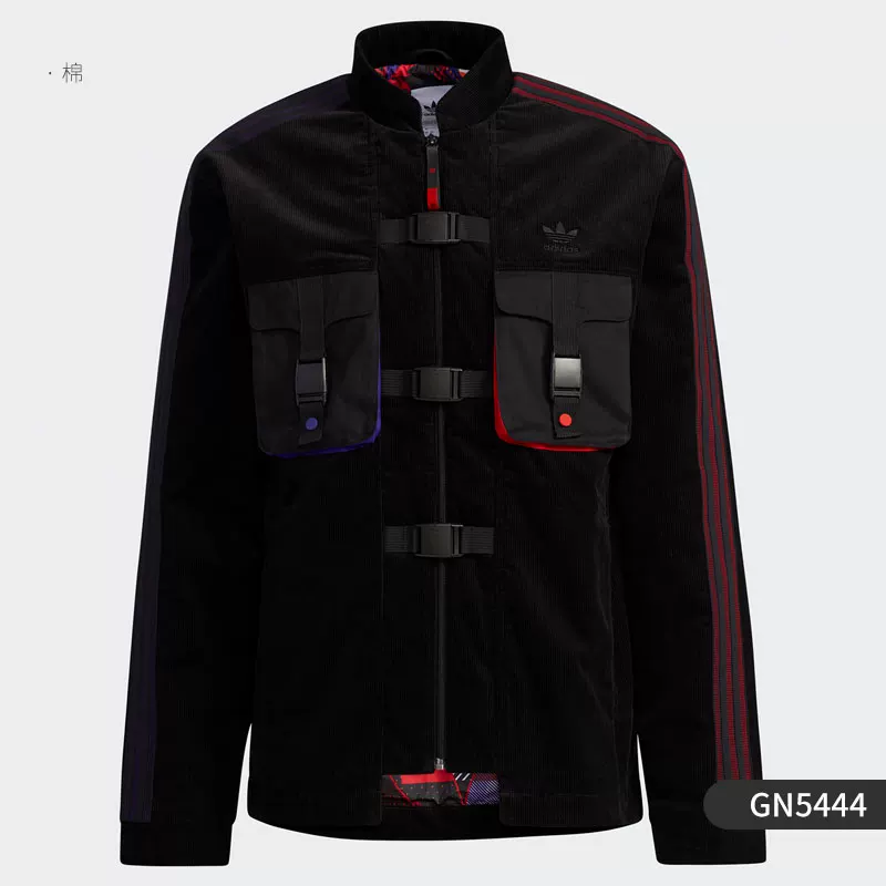 Куртка спортивная мужская Adidas хлопковая с графикой трилистника Genuine Clover Graphic PD Jkt GJ6721