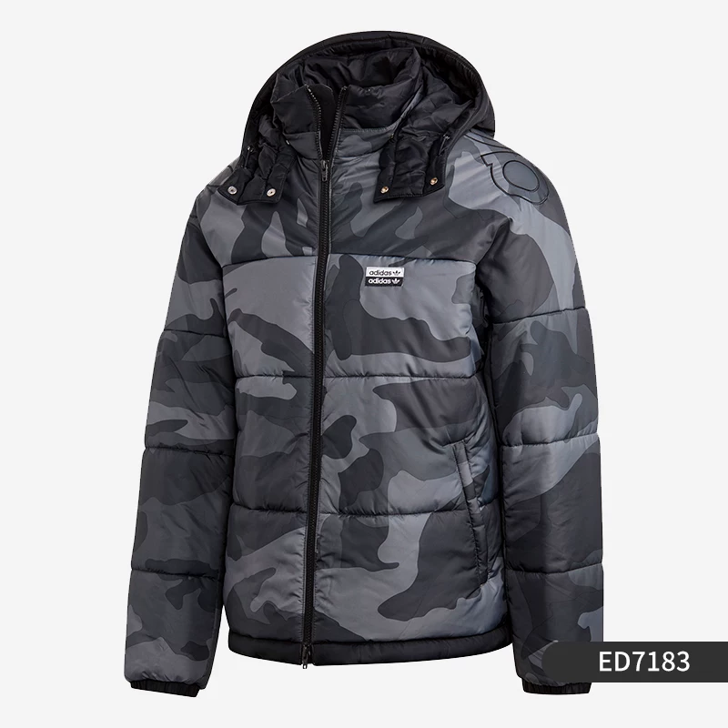 Куртка спортивная мужская Adidas хлопковая с графикой трилистника Genuine Clover Graphic PD Jkt GJ6721