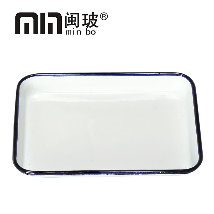 Fine art painting Hand enamel palette 16times 22 Paint grading with micro-flaw enamel plate rectangular tray