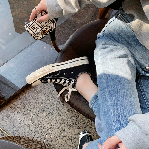 [sheii Su Yinyin] Welfare Classic ~ 1970-е повседневные туфли на шнуровке и толстой подошве, парусиновые туфли с низким верхом, женские весенние кроссовки