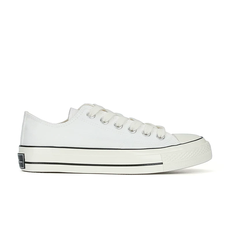 [Sheii Su Yinyin] Welfare Classic ~ 1970s Blacks thick -bottomed leisure low -top canvas shoes women's shoes spring