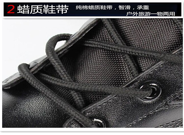 Boots militaires en cuir - Ref 1398024 Image 11