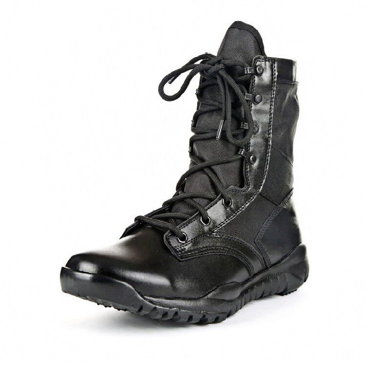 Boots militaires en cuir - Ref 1398024 Image 8