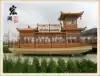 Double-decker electric boat Wooden boat Modern Chinese log color boat Water high-end dining room hotel tourist leisure boat