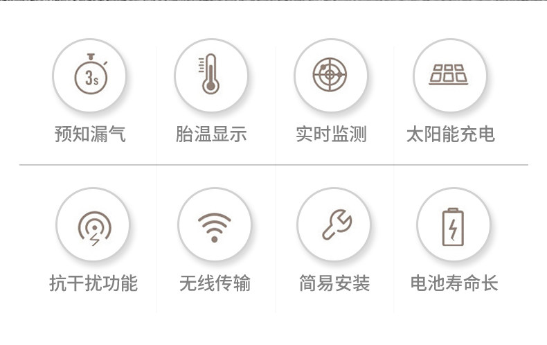 誉霸 高精度无线胎压监测器 3分钟安装 太阳能供电 图19