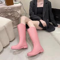 Rush Seawater Shoes High Face Value Fashion Exterior Wearing Medium-high Cylinder Rain Boots Carwash Shoes Kitchen Non-slip Water Shoes Wear Resistant Rubber Shoes