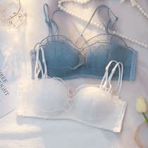 Milk-fragrant milk cover without shoulder strap underwear new small breasted for lifting breasts anti-slip No steel ring Girl upscale bra hood