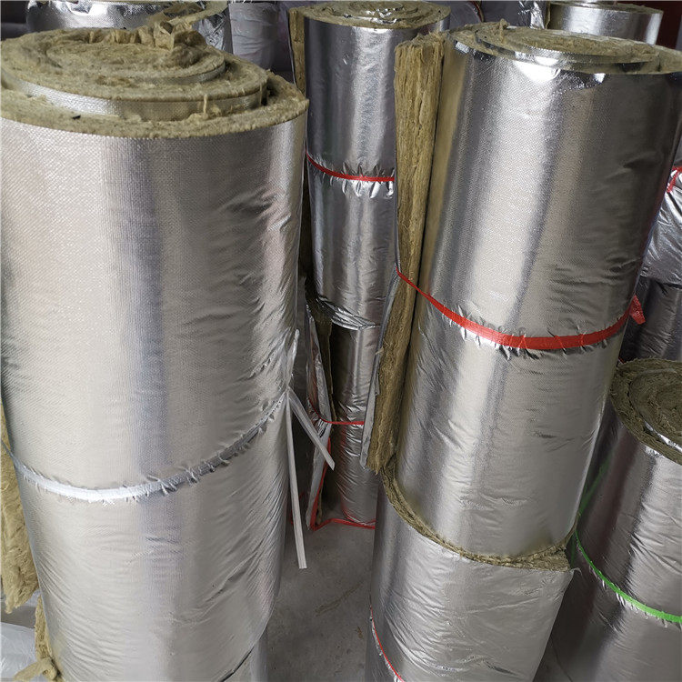 High temperature pipe insulation fire-resistant rock cotton felt tank body insulation cotton plate partition wall soundproofing filled with aluminum foil