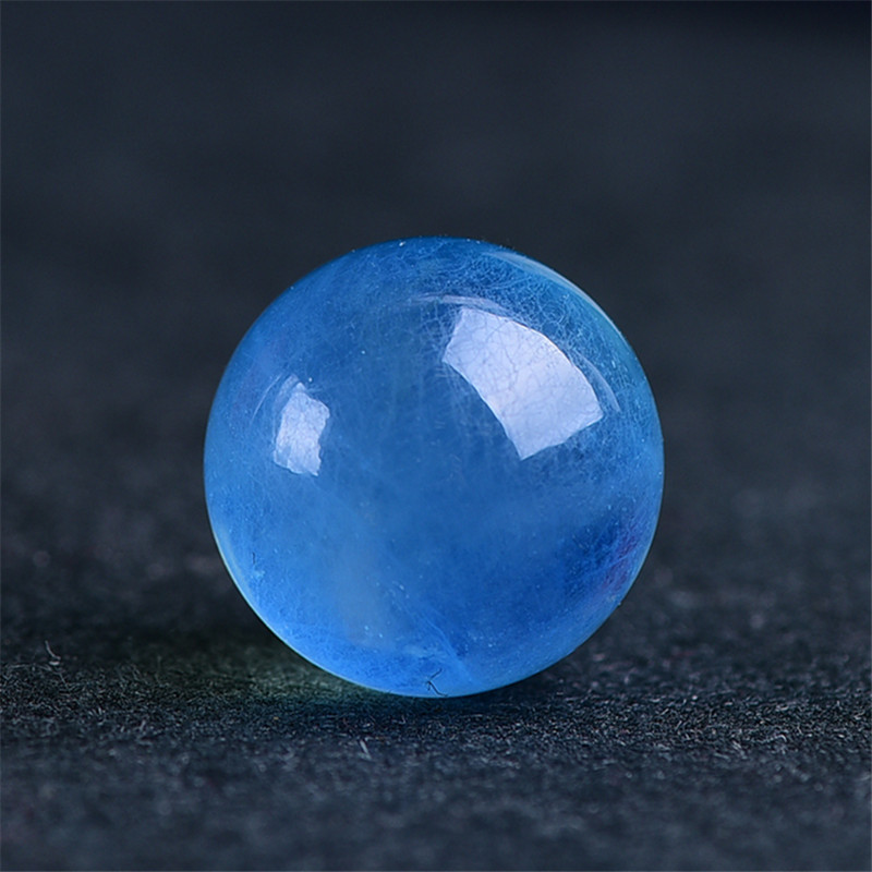 Natural 7 A - grade sea - sapphire ball - ball ice crystal monoculture baby bead string star - bodhi accessories