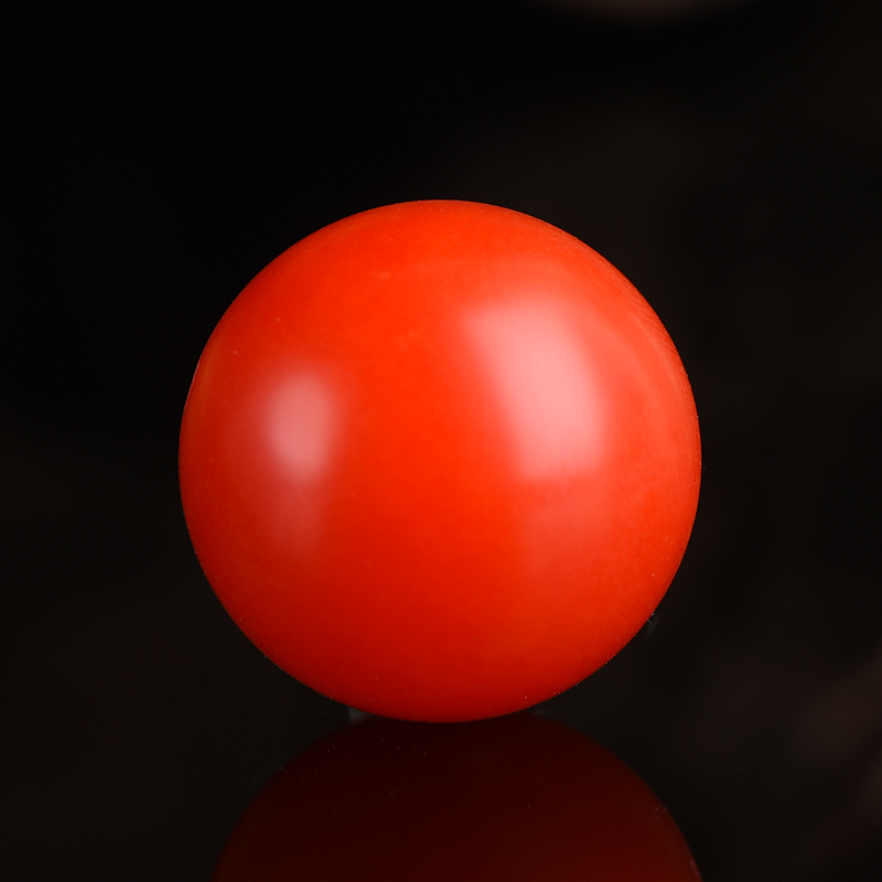 Collectible grade Baoshan South Red Agate Loose Beads Raw Ore Full Color Full Flesh Persimmon Red Single Pearl Multi-Treasure Hand String Accessories