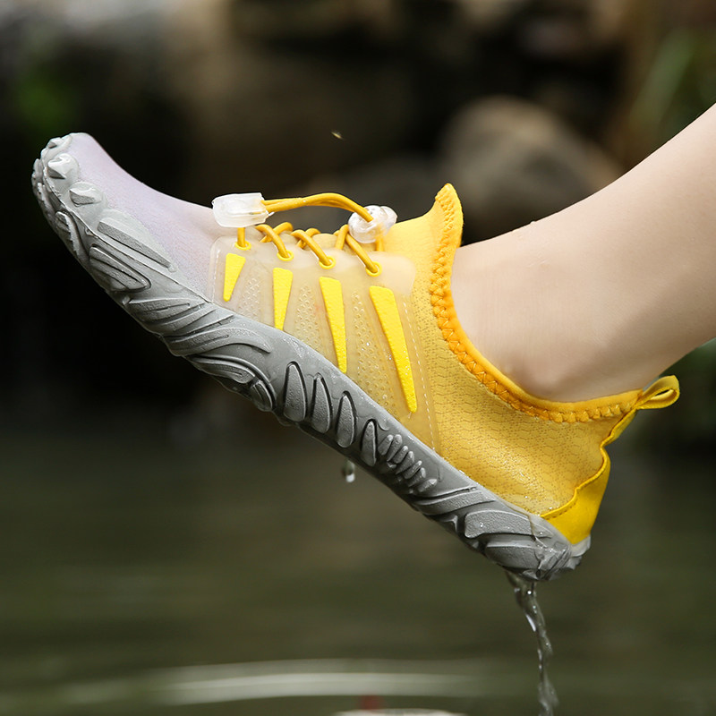 Summer outdoor fishing shoes men and women drifted shoes speed dry barefoot soft bottom covered water anadromous shoes non-slip Reef Fishing Shoes-Taobao