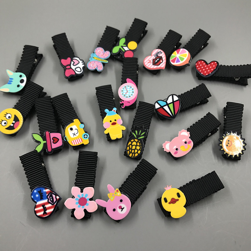 Kẹp tóc trẻ em Hàn Quốc không làm tổn thương tóc bao gồm tất cả các loại vải an toàn clip trang sức công chúa tiara kẹp tóc cô gái kẹp đầu kẹp tóc sau