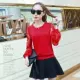 Thời trang áo voan nữ 2018 áo mới mùa thu mới là áo sơ mi dài tay ren mỏng đáy quần âu cỡ lớn quần áo nữ