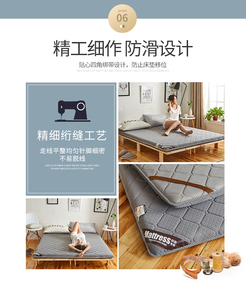Custom-made nệm tatami kích thước 3m 1.8m giường ngủ 2 1,35 / 1,5 m / 1,9 Mega nệm dày - Nệm nệm cho bé