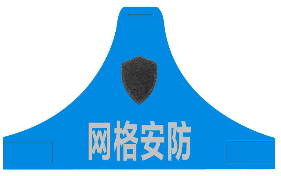 Grid security block security cuff mark with shoulder triangle reflective set for sleeve chapter duty magic stick sleeve badge Embroidery Night