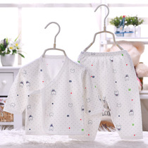 Autumn baby clothes Childrens suit Newborn underwear underwear Baby clothes pure cotton monk clothes two-piece set Autumn and winter