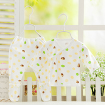 Moon dedicated baby navel care clothes Four seasons base underwear set Newborn straps and monk clothes