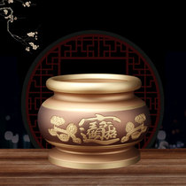 Pure copper incense stove incense stove insert incense stove burning incense stove for Guanyin Caixity Home Buddhist sandalwood Sandalwood Stove Supplies Hem