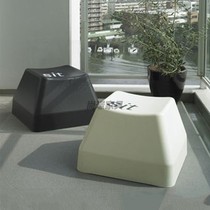 Creative school outdoor FRP keyboard stool Fashion childrens alphabet shopping mall rest chair waiting landscape seat