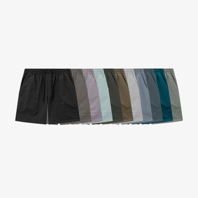 No Logo / Bowline * 8-Inch Tear-Resistant Plaid Stretch Sports Quick-Drying Five-Point Shorts Commuter Shorts