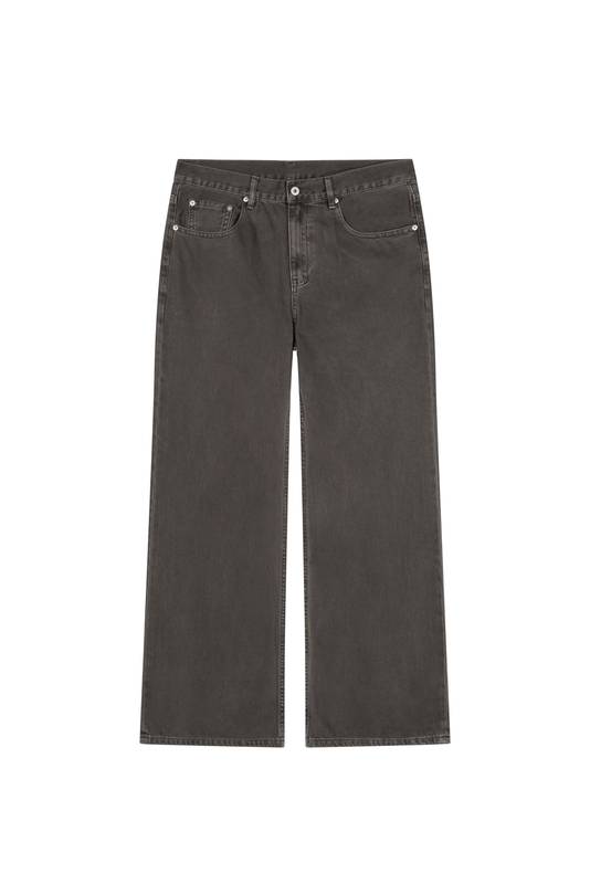 No Logo 2021m Style Smoky Gray Spanish Asut Ready-To-Wear Dyed Distressed Washed Velvet-Feel Trousers No Logo 2021m Style Smoky Gray Spanish Asut Ready-To-Wear Dyed Distressed Washed Velvet-Feel Trousers