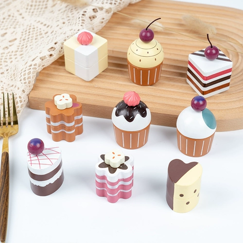 Деревянный послеобеденный чай для мальчиков и девочек, чайный сервиз, детский комплект, семейная клубника, реалистичная игрушка, подарок на день рождения