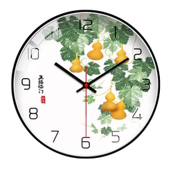 Chinese-Style Silent Minimalist Wall Clock Modern Creative Wall Clock Living Room Home Decoration Wall Clock Quartz Clock