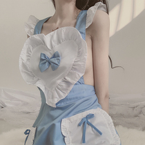 Tei Han produced: Girl blue cake skirt chef pink nightgown love sling sexy pajamas underwear